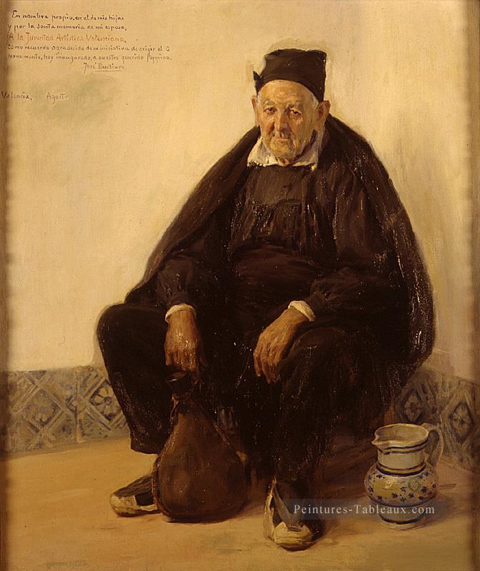 El tio José de Villar del Arzobispo José Benlliure y Gil Peintures à l'huile